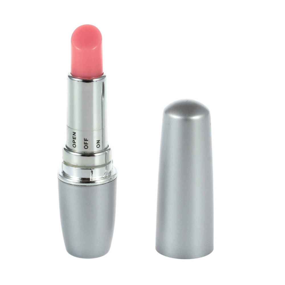 Mini Discreet Women Lipstick Vibrator. Color Silver